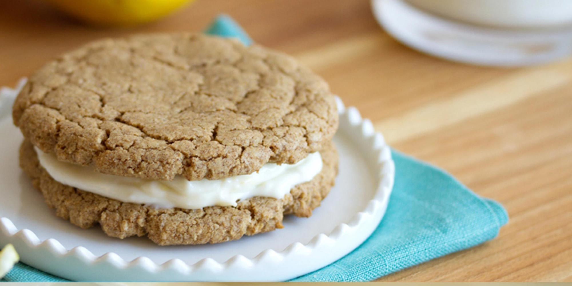 Citrus Gingerbread Sandwich Cookies