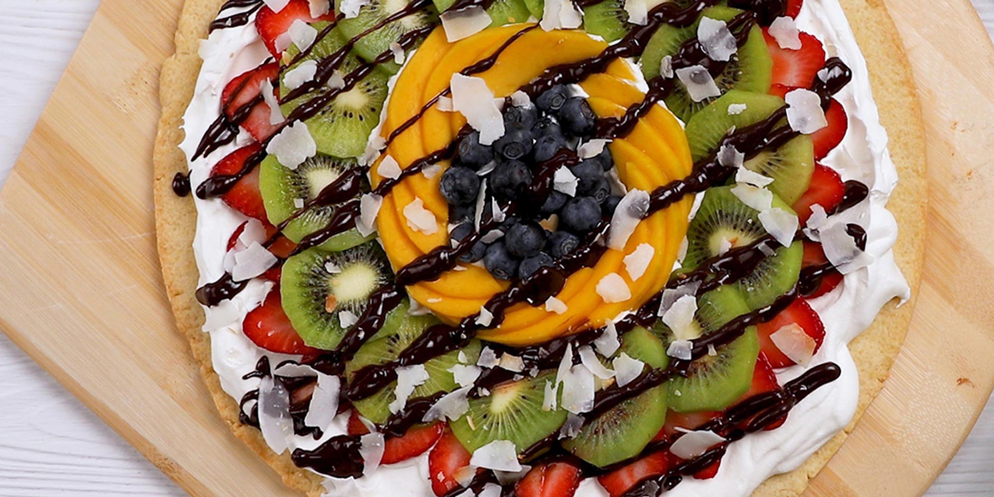 Fresh Fruit Cookie Pizza