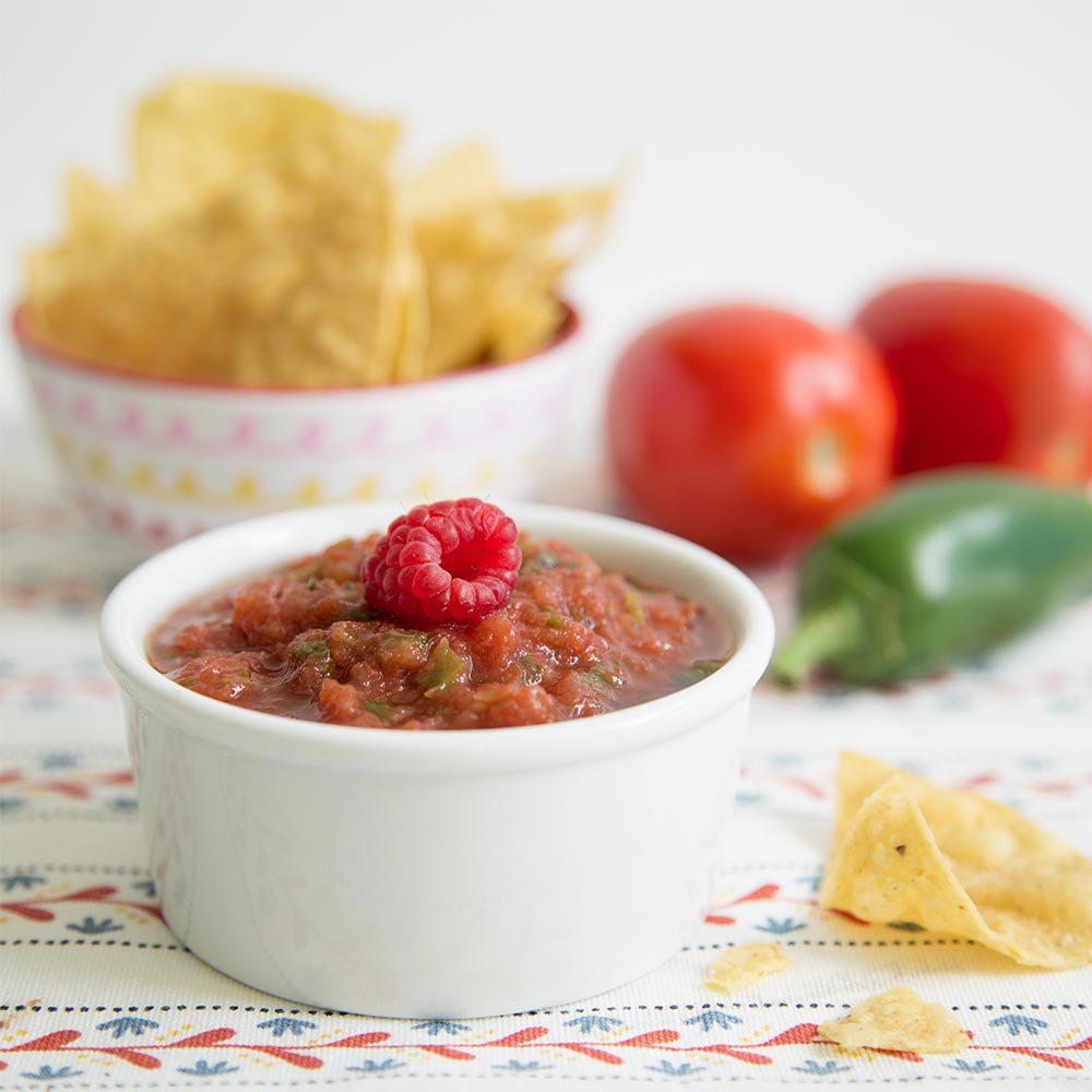 Tomato-Raspberry Salsa