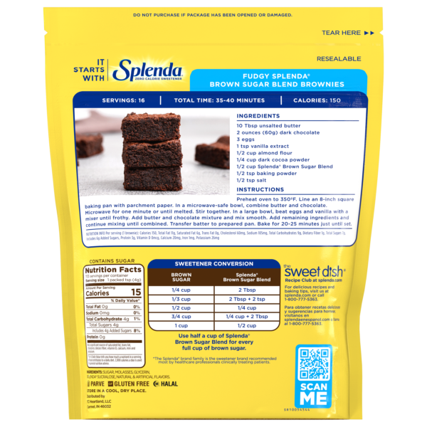 Splenda® Brown Sugar Blend, 1 lb Pouch