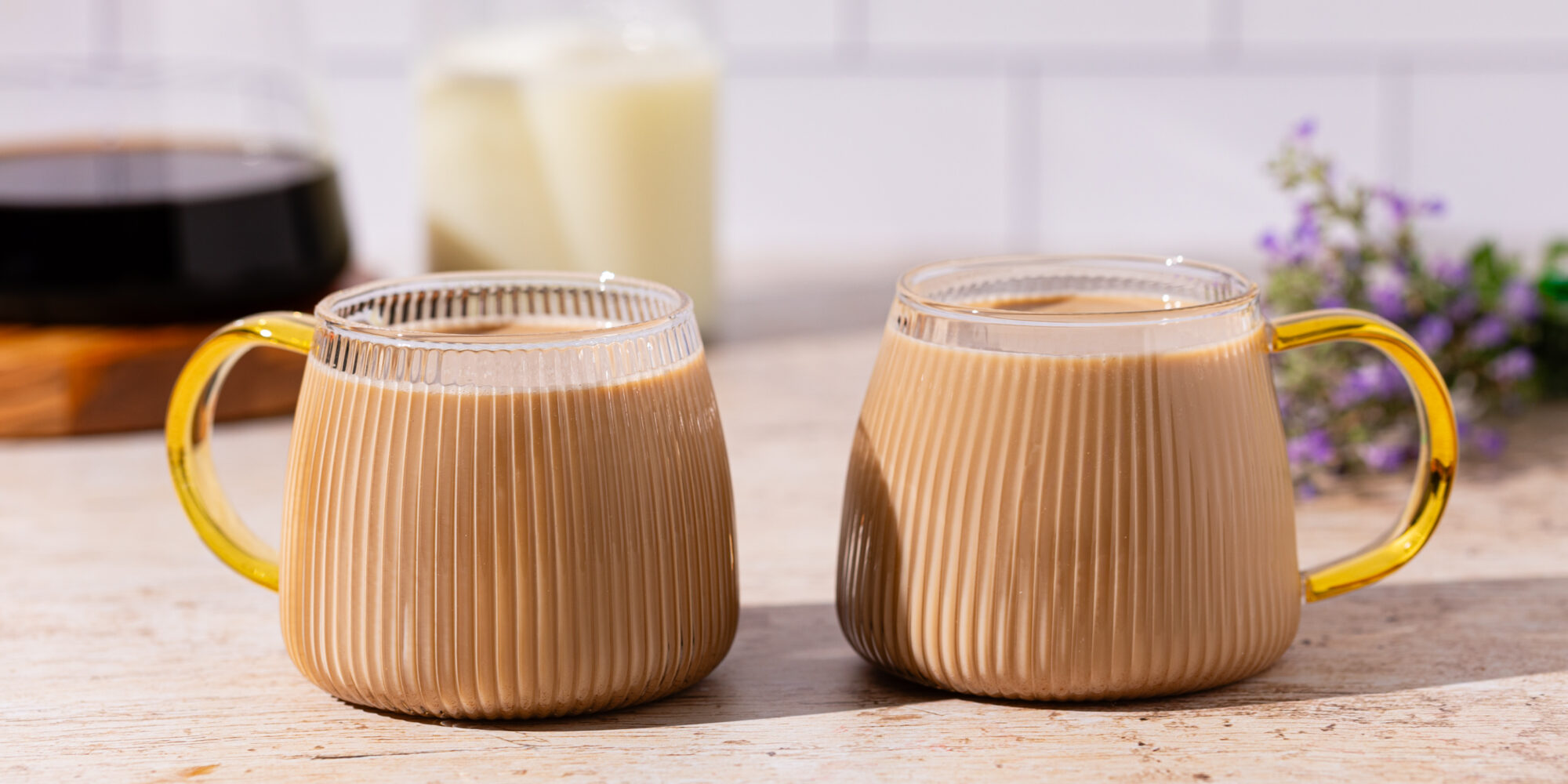 Steamed Lavender Vanilla Latte