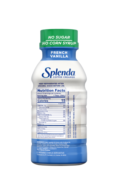 Splenda French Vanilla Coffee Creamer - Front