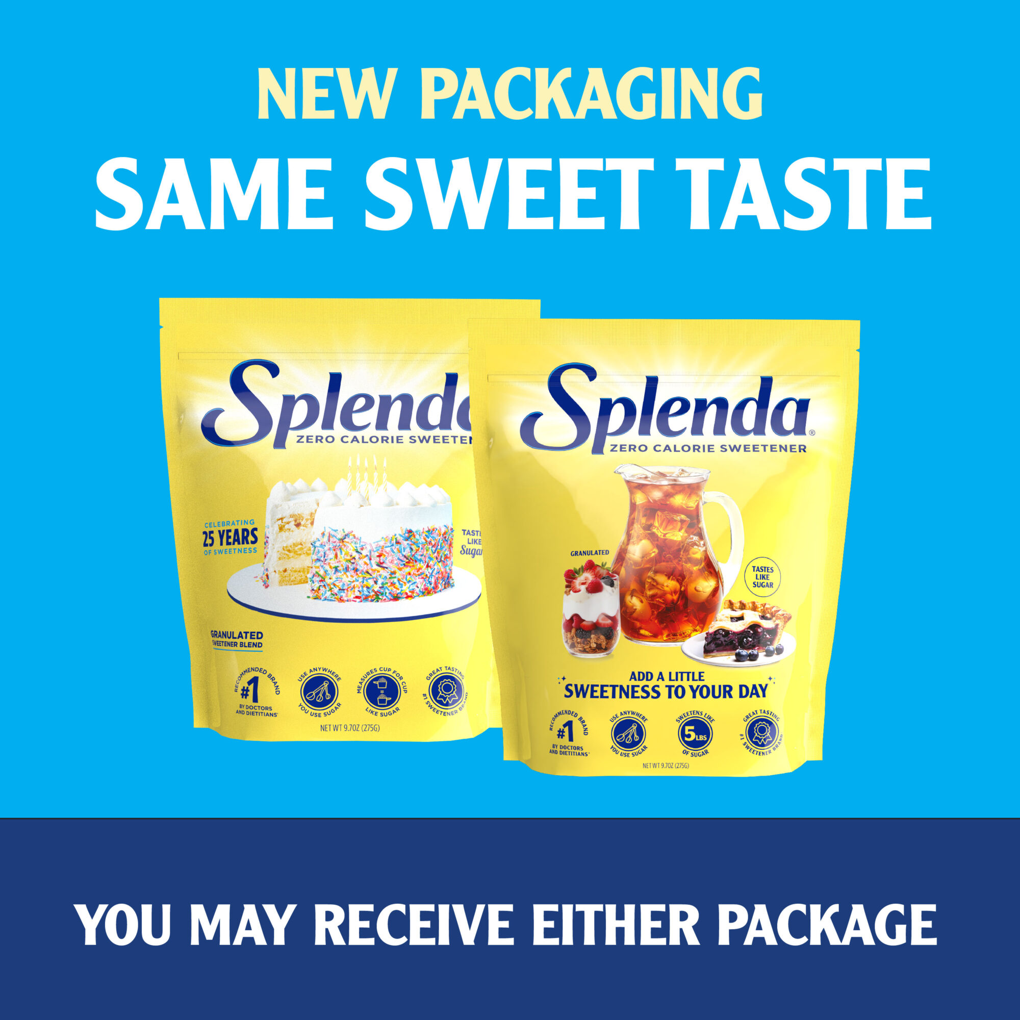Splenda® Granulated Sweetener - Same Sweet Taste