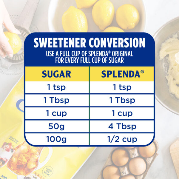 Splenda® Granulated Sweetener - Conversion