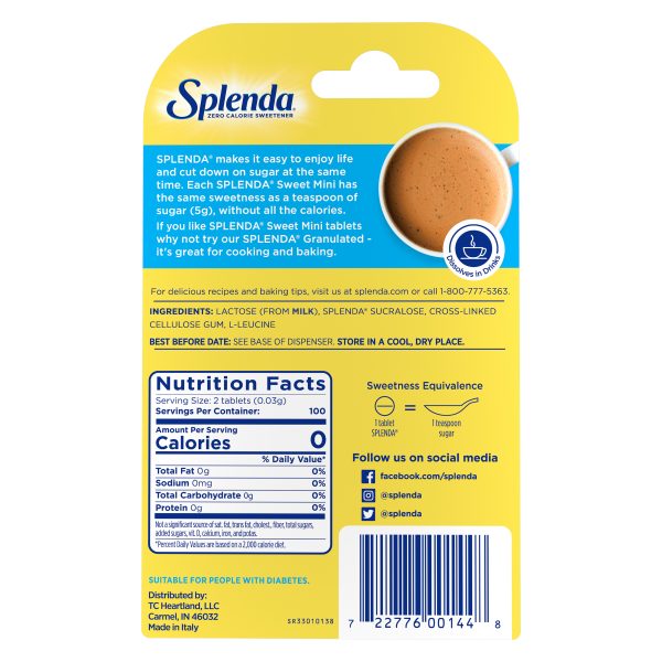 Splenda® Sweetener Minis Nutrition