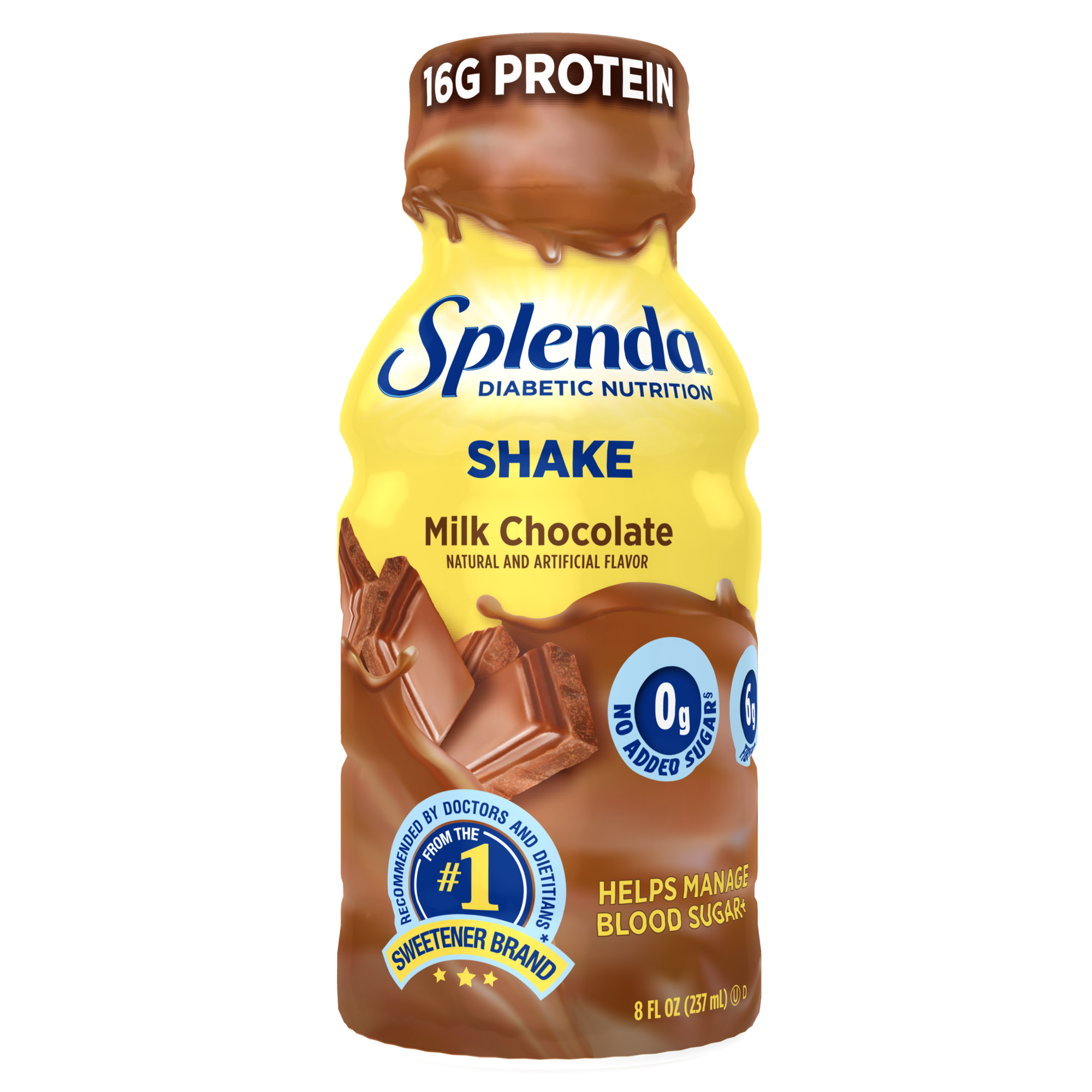 Splenda Diabetes Nutrition Shake -Milk Chocolate - Front