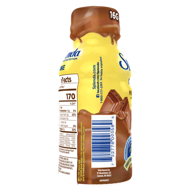 Splenda Diabetes Nutrition Shake -Milk Chocolate - Barcode