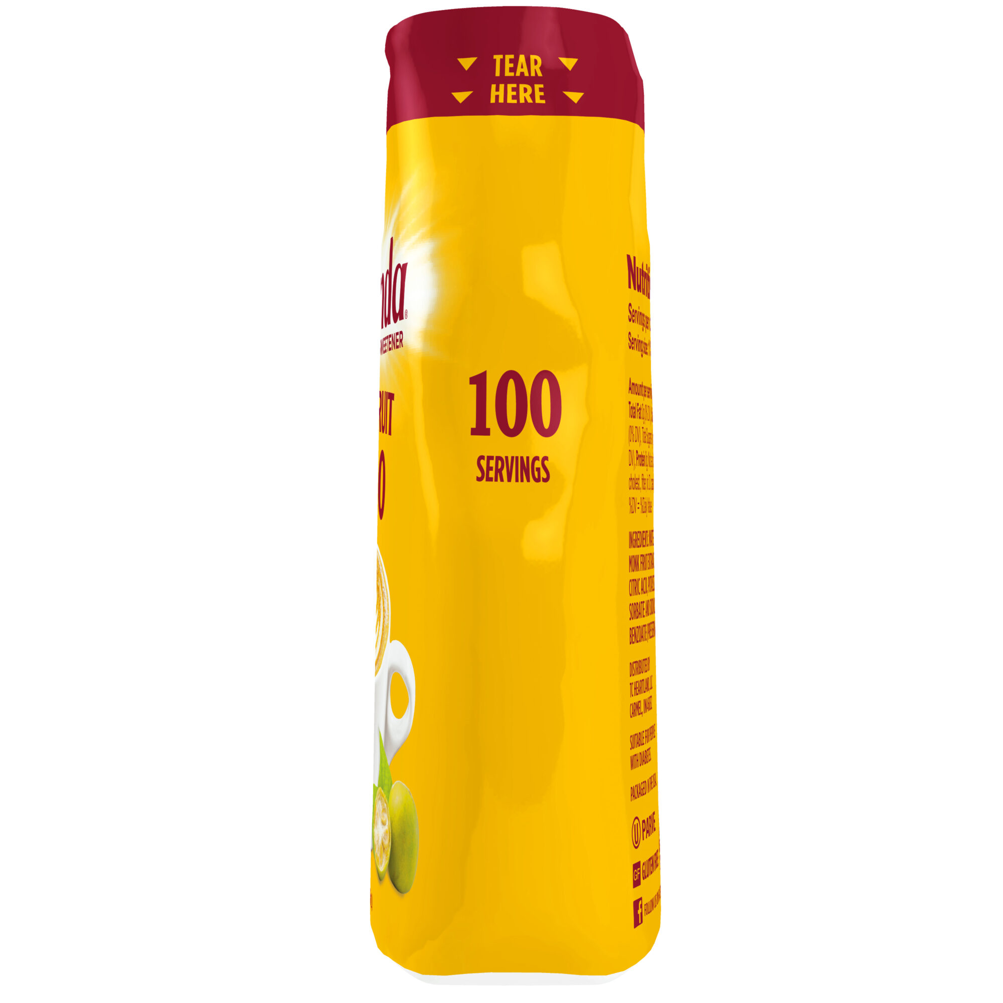 Splenda Monk Fruit Liquid 100 mL Side