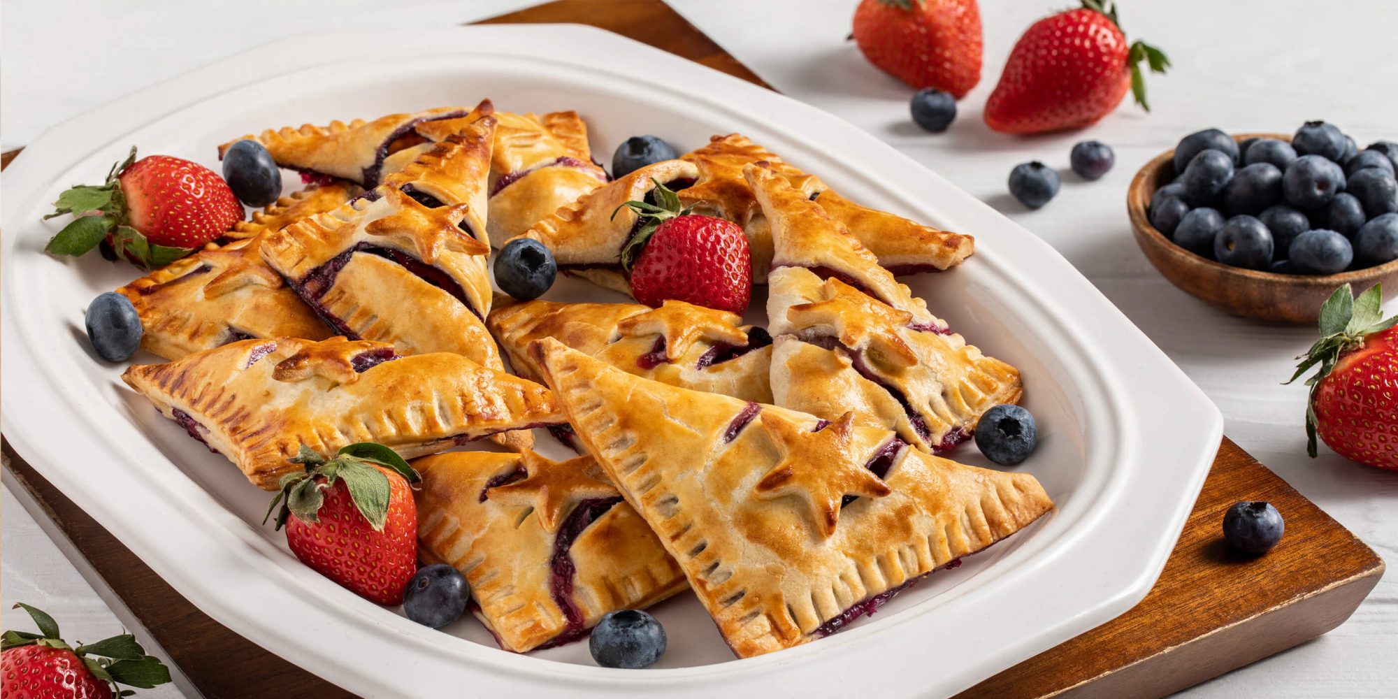 Mini Red, White, and Blue Turnovers