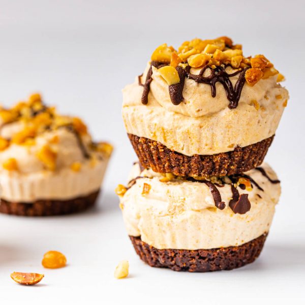 Keto Mini Frozen Peanut Butter Cheesecakes