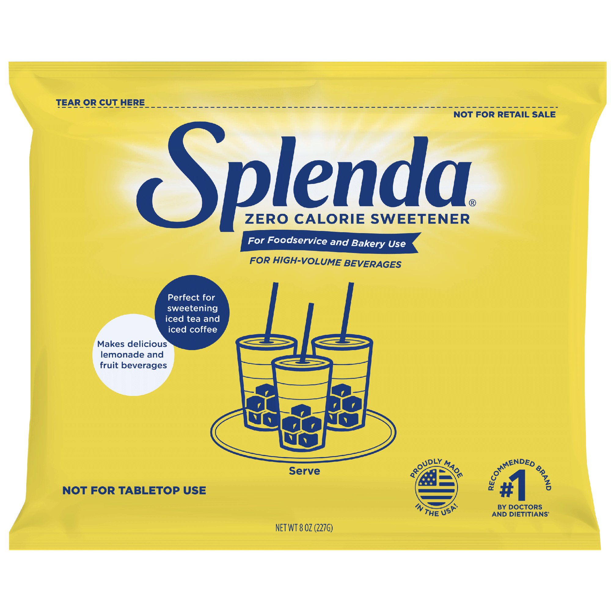 Splenda® Granulated Sweetener for High Volume Beverages 12/8oz Bags