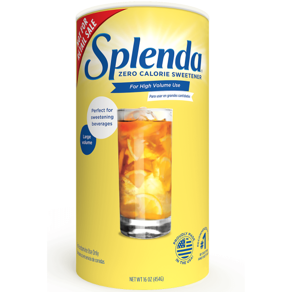 Splenda® Granulated Sweetener for High Volume Beverages 12/16oz Canisters