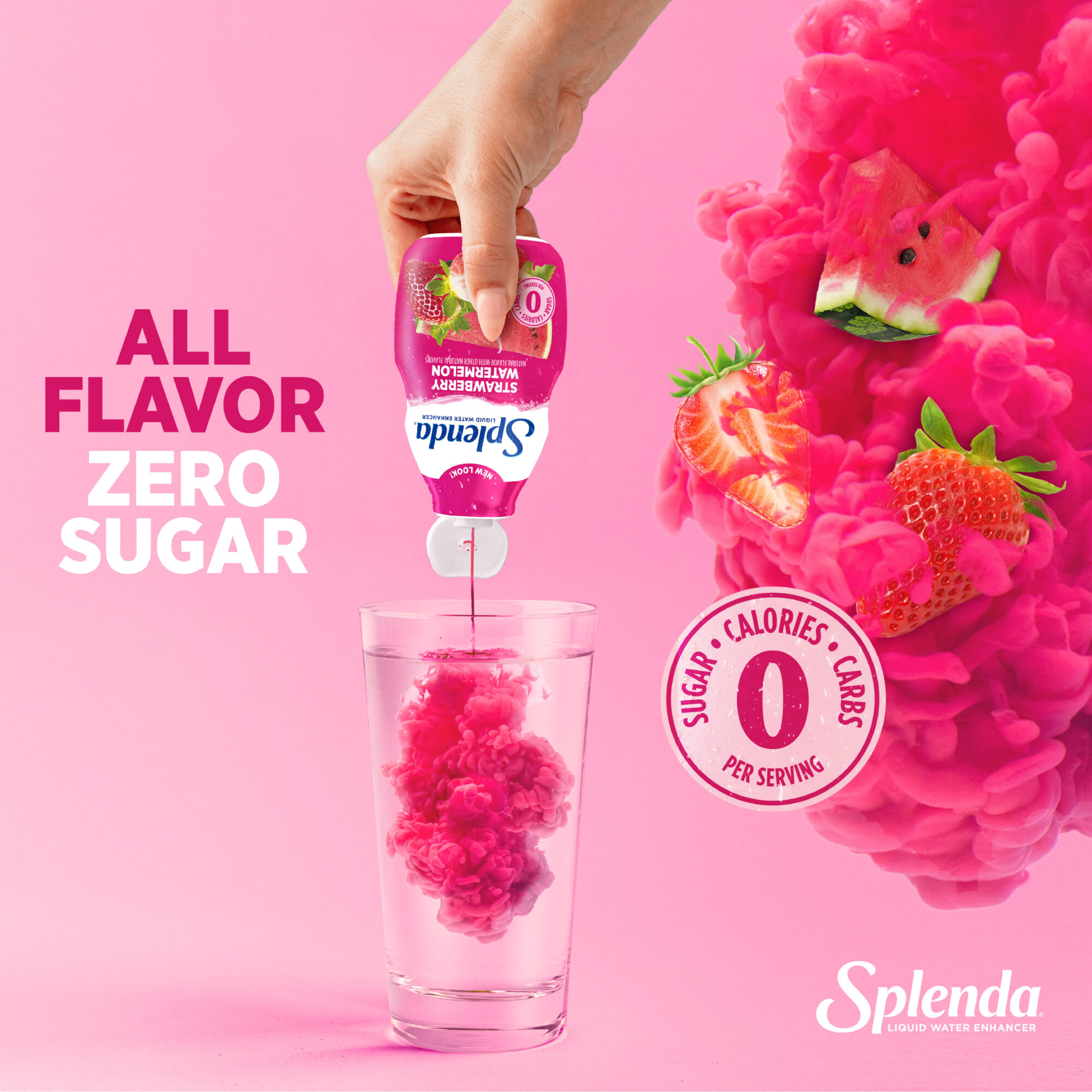 Splenda Strawberry Watermelon Liquid Water Enhancer - All Flavor, Zero Sugar