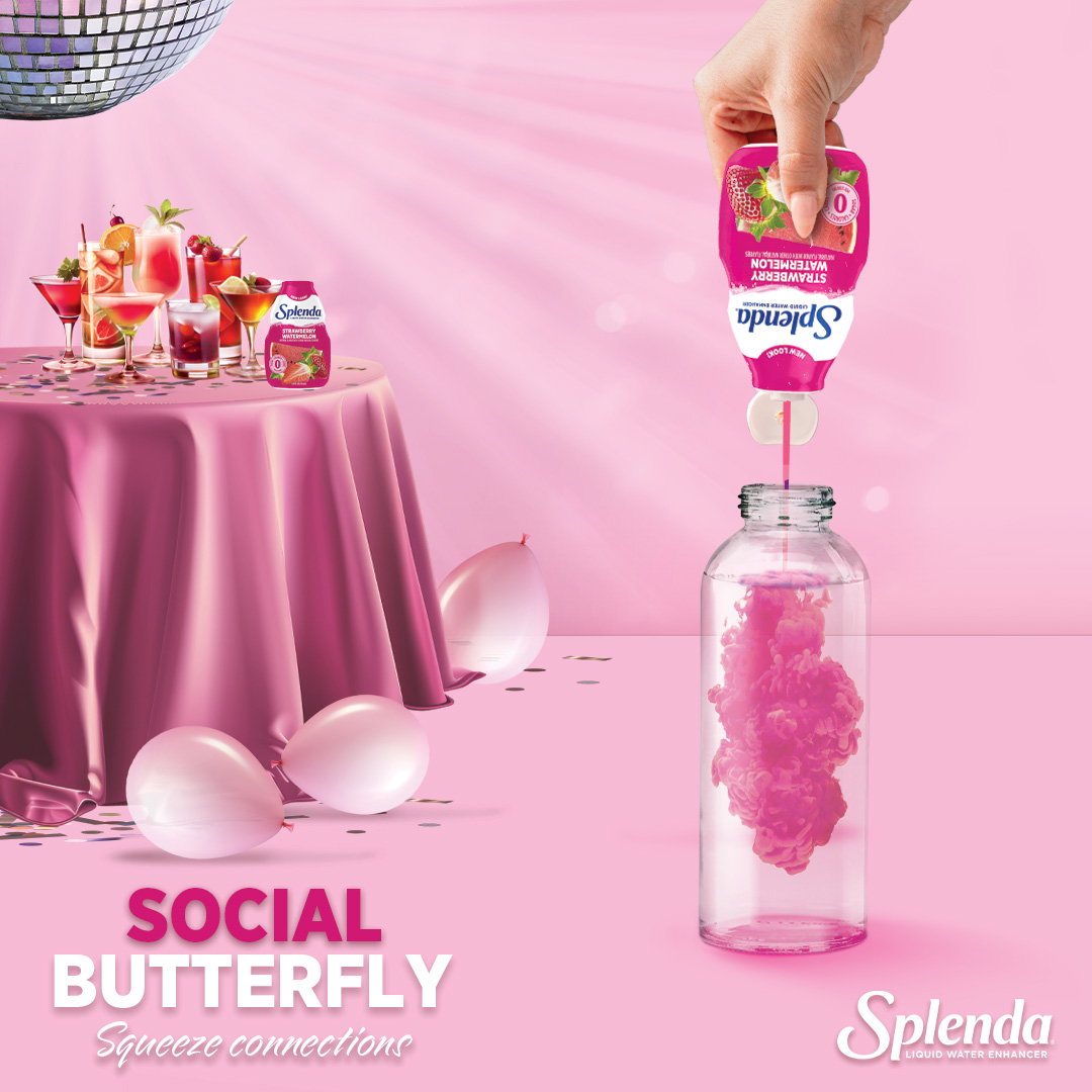 Splenda Strawberry Watermelon Liquid Water Enhancer - Social Butterfly