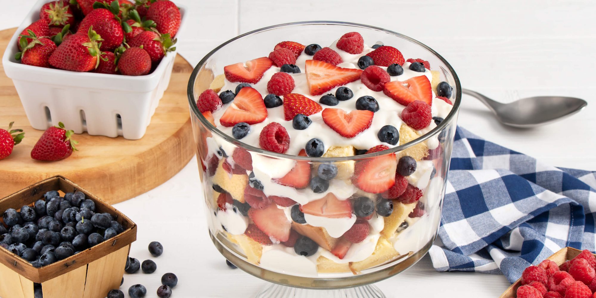 Patriotic Berry Trifle