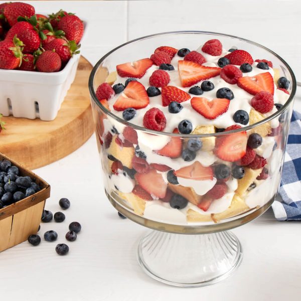 Patriotic Berry Trifle