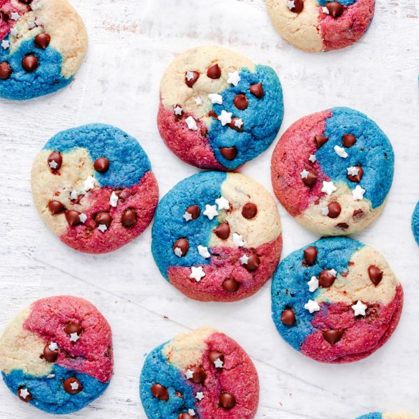 Patriotic Chocolate Chip Cookies