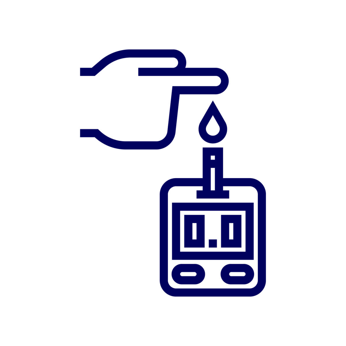 blood sugar monitor icon