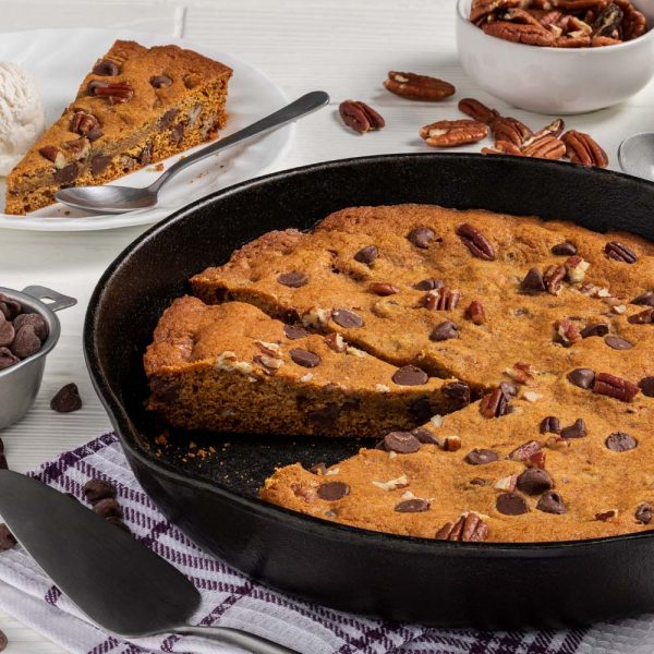 Chocolate Pecan Skillet Cookie
