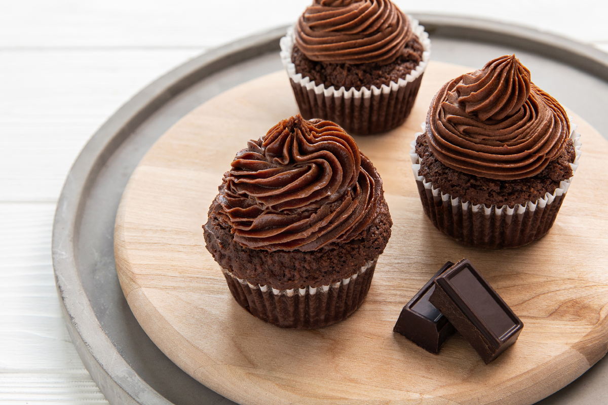 Keto Chocolate Cupcakes made with Splenda Monk Fruit