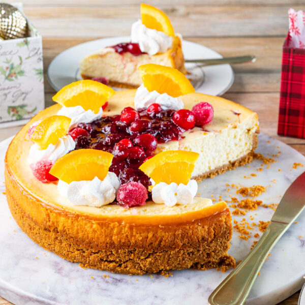 Cranberry Orange Cheesecake