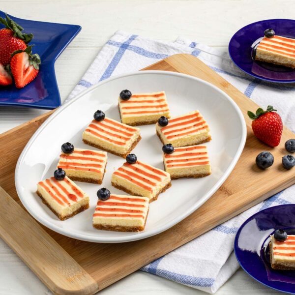 Patriotic Cheesecake Bars