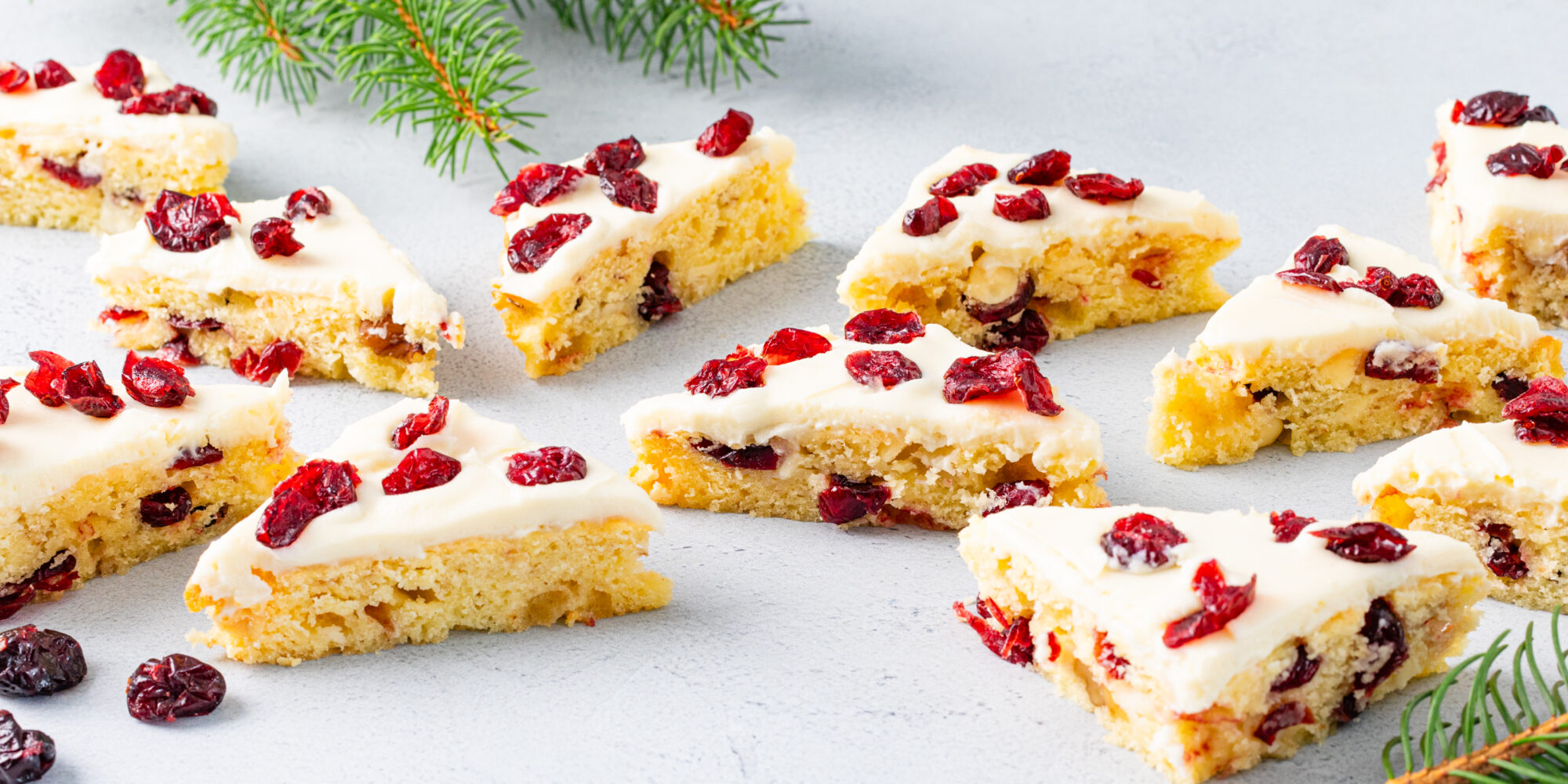 Cranberry Bars with Cream Cheese Frosting