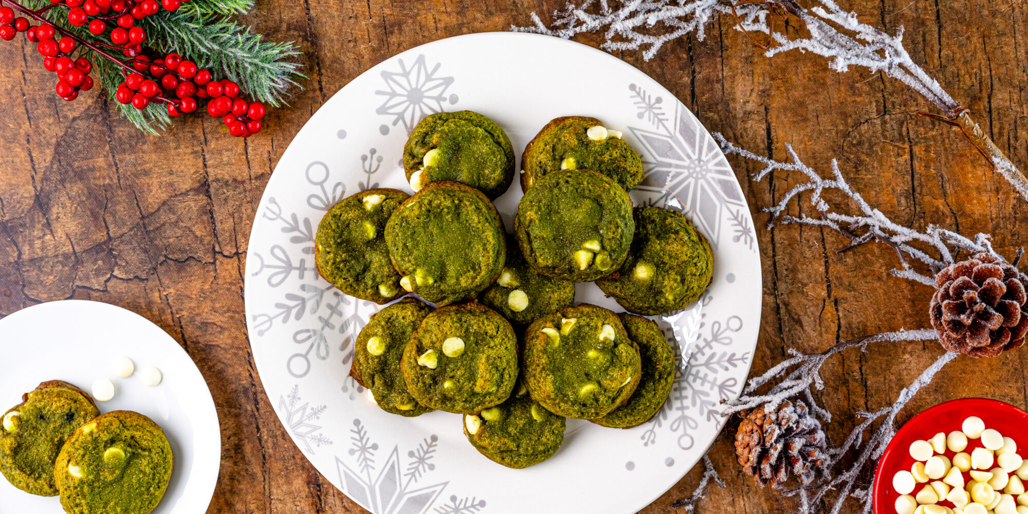 Holiday Matcha Cookies