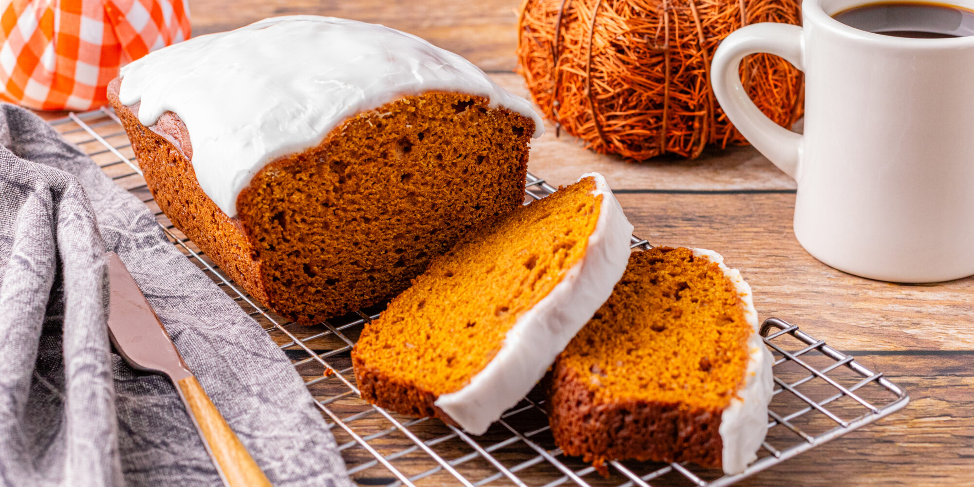 Pumpkin Bread with Frosting