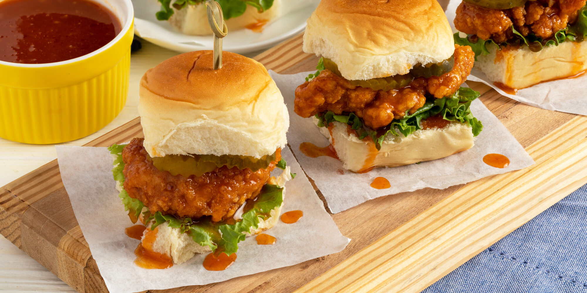 Hot “Honey” Chicken Sliders