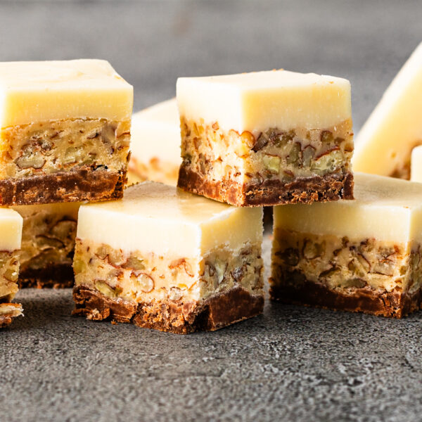 Caramel Praline Layered Fudge