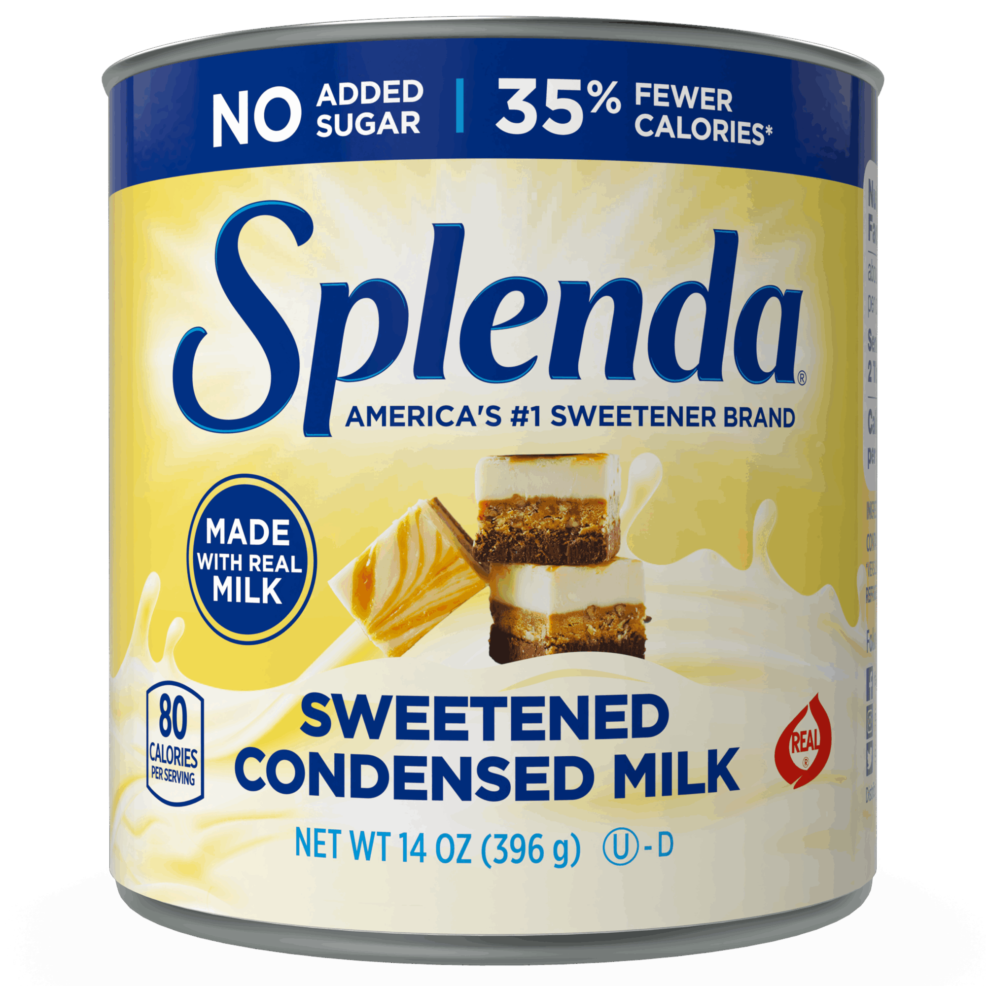 Splenda Sweetened Condensed Milk - Front