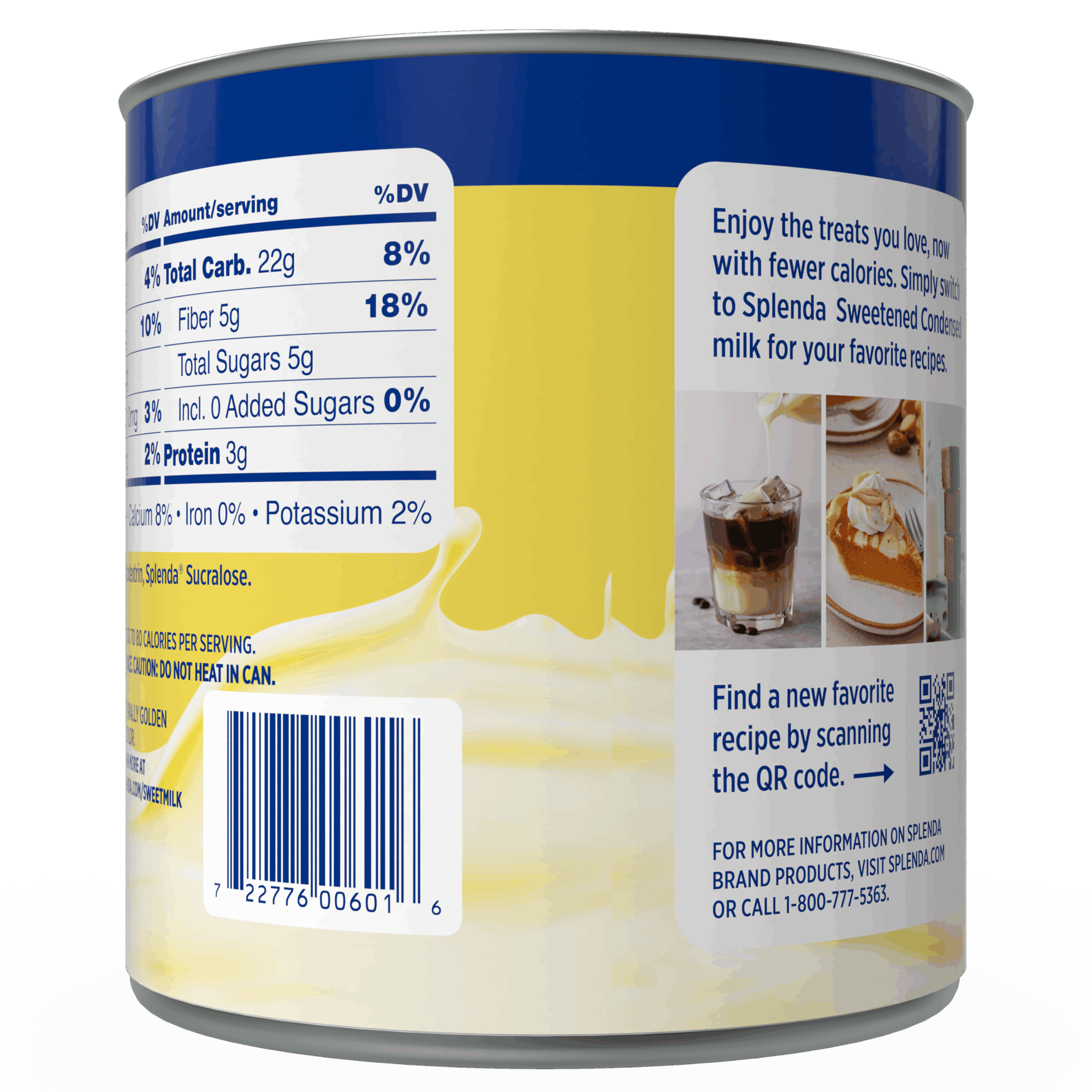 Splenda Sweetened Condensed Milk - UPC
