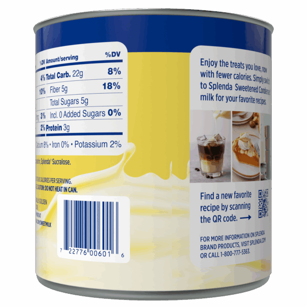 Splenda Sweetened Condensed Milk - UPC