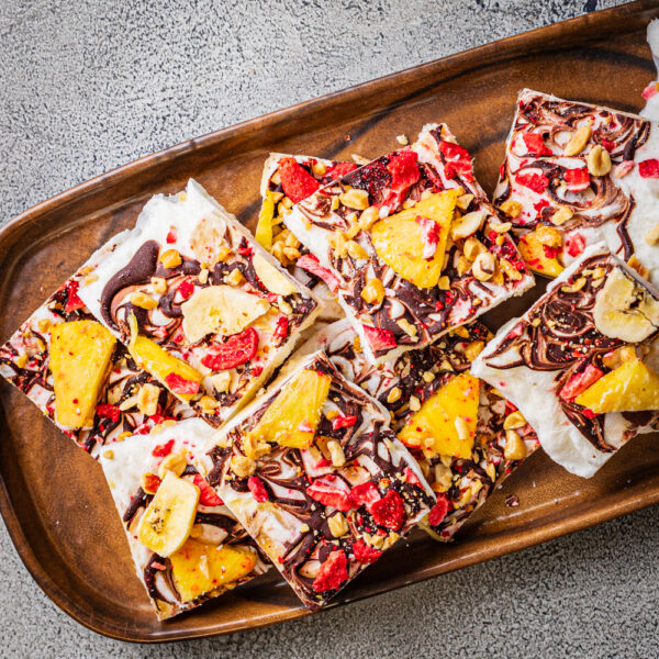 Banana Split Frozen Yogurt Bark