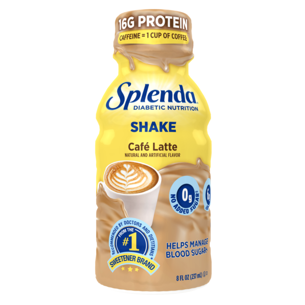 Splenda Diabetes Nutrition Shake -Café Latte - Front