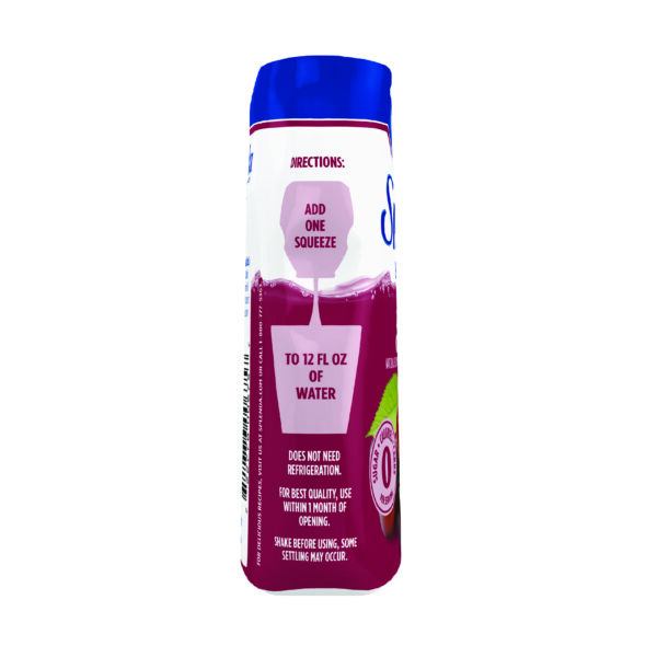 Splenda Black Cherry Liquid Water Enhancer with Energy - Instructions