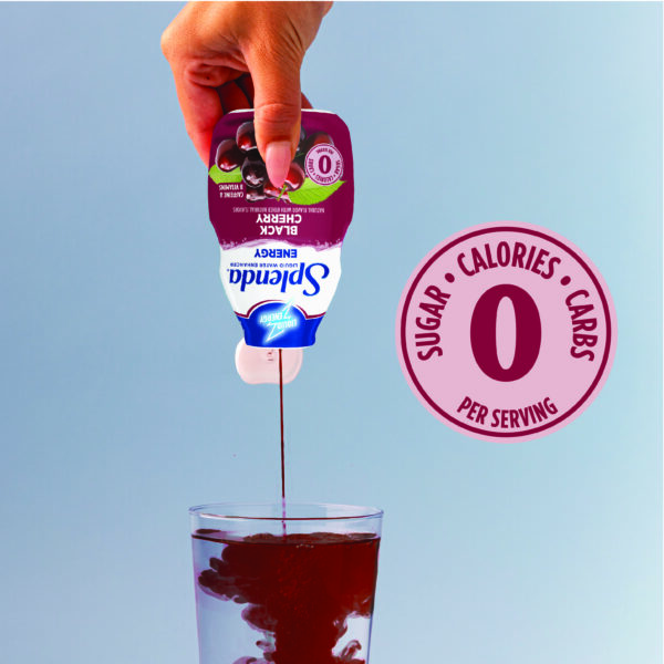 Splenda Black Cherry Liquid Water Enhancer with Energy - Zero Sugar, Calories, Carbs