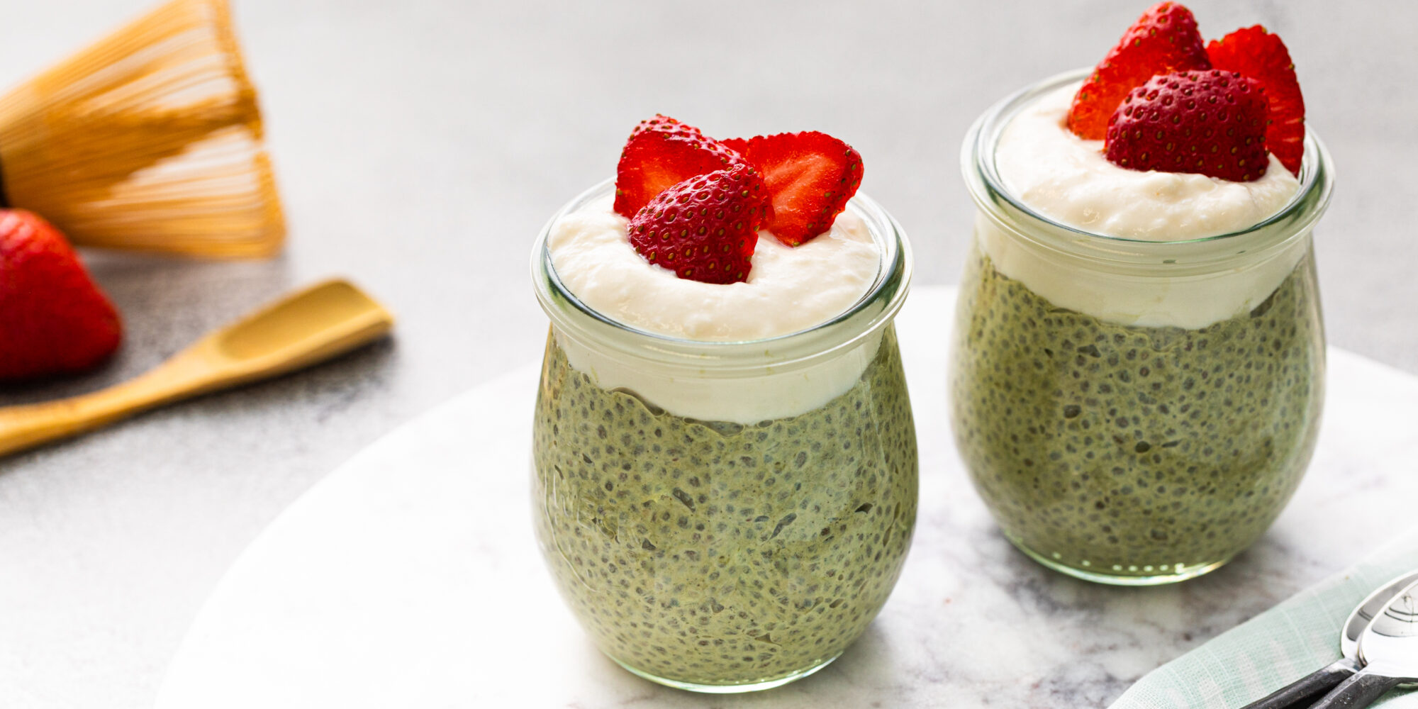 Matcha Chia Parfaits