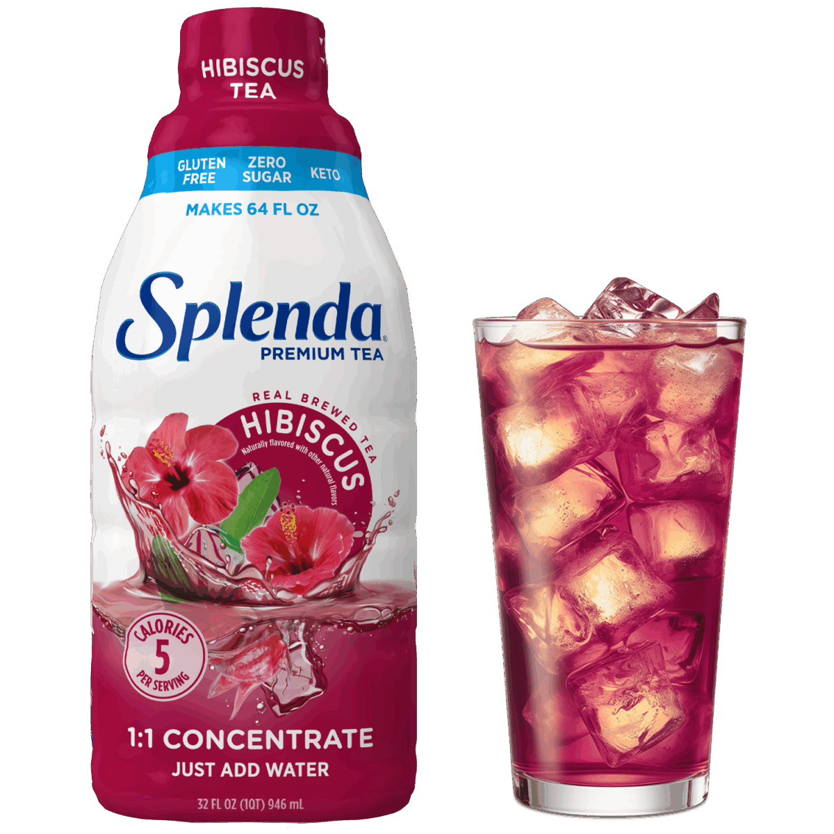 Splenda Hibiscus Tea 1:1 Concentrate