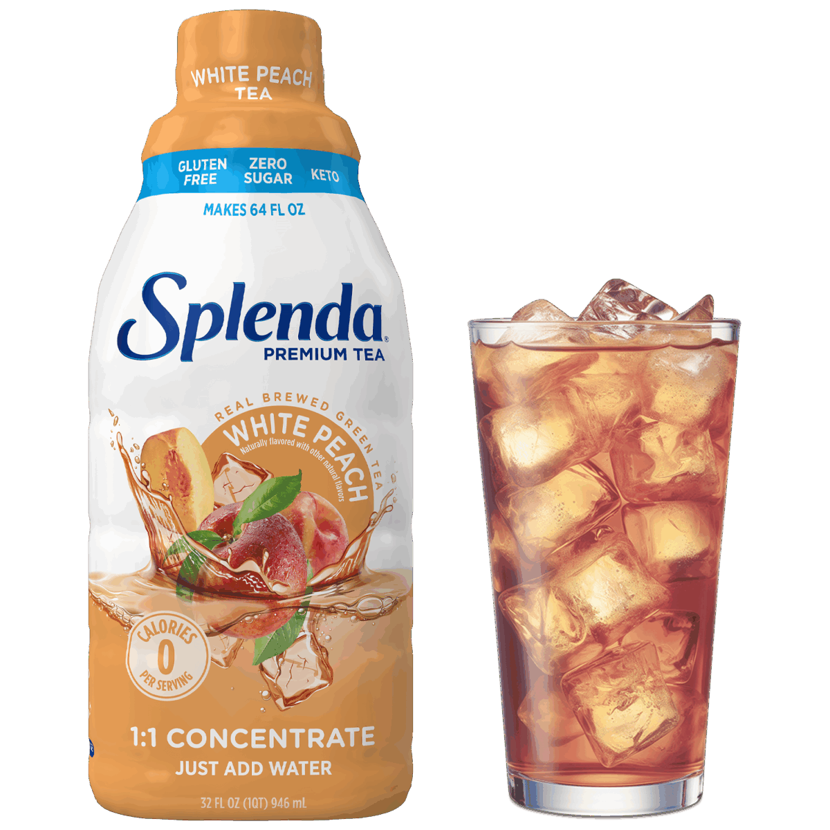 Splenda White Peach Tea 1:1 Concentrate