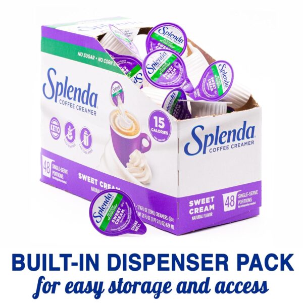 Splenda Coffee Creamer Cups - Sweet Cream - Built-In Dispenser