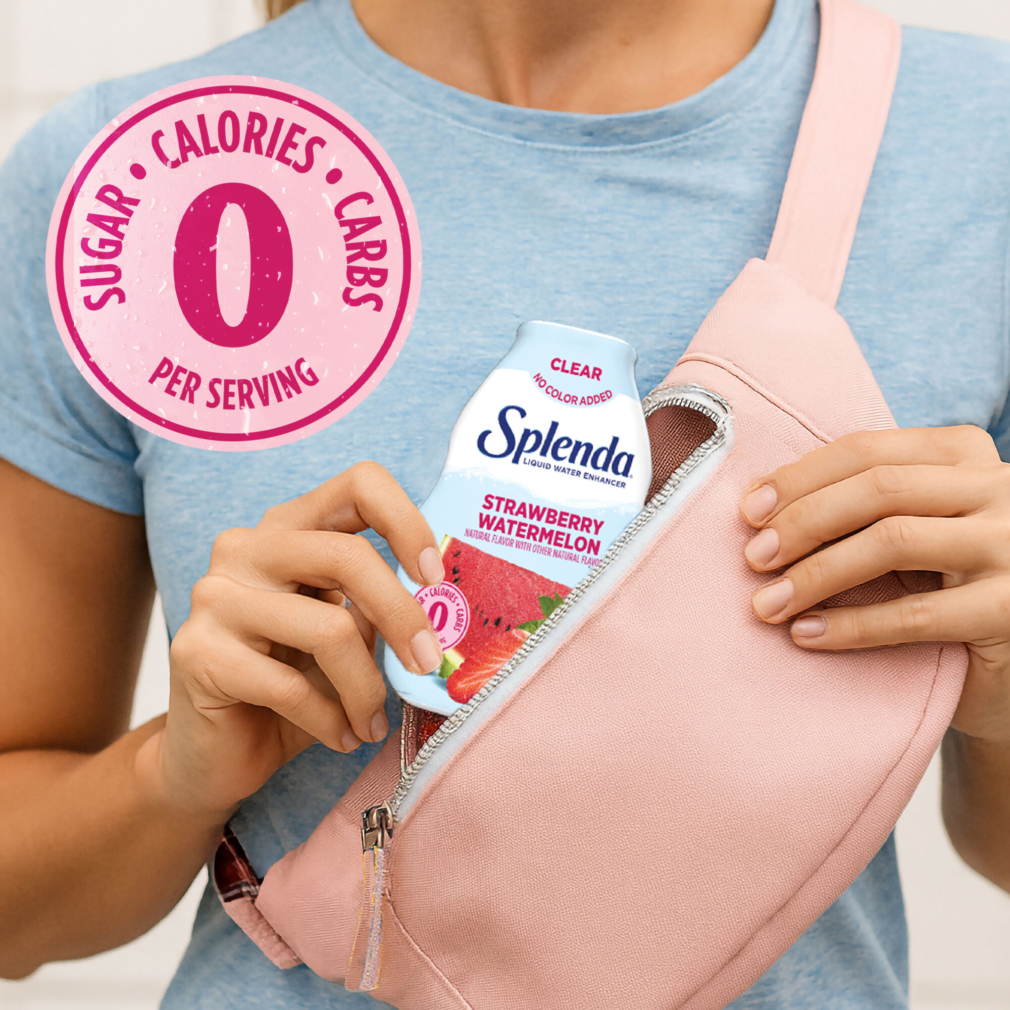 Splenda Strawberry Watermelon Clear Liquid Water Enhancer - Zero Sugar