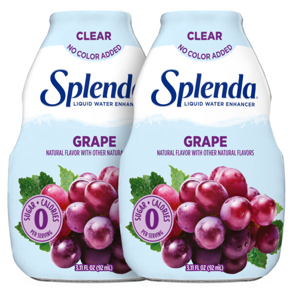 Splenda Grape Clear Liquid Water Enhancer - Front