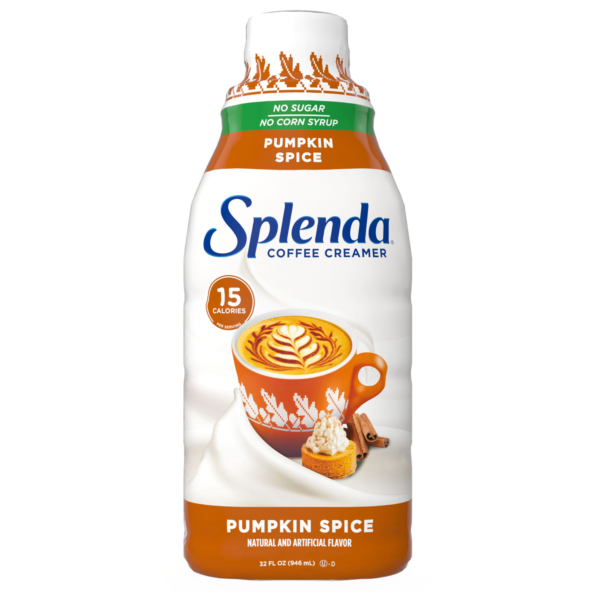 Splenda Coffee Creamer - Pumpkin Spice, 32oz. Bottle - Front