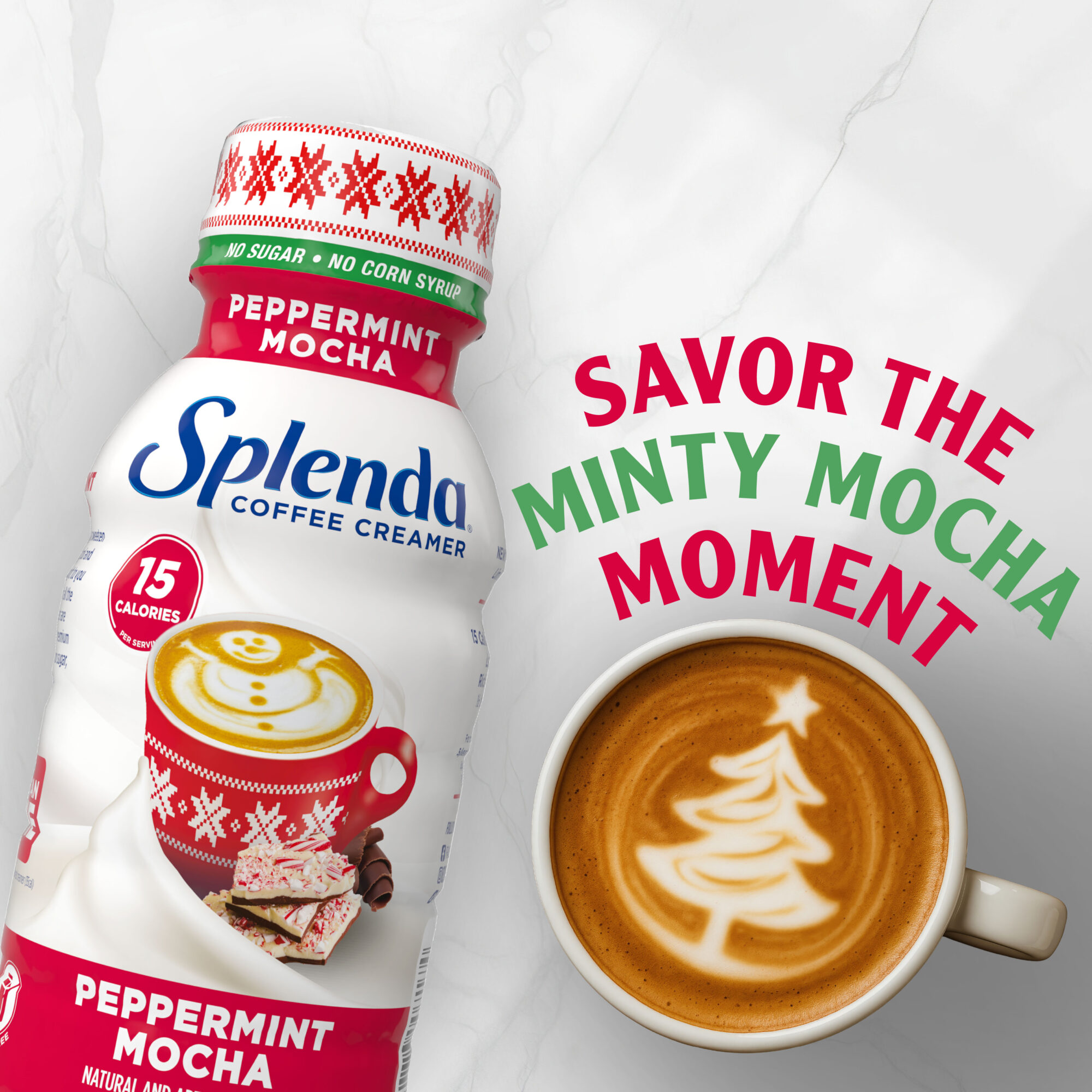 Splenda Coffee Creamer - Peppermint Mocha - Savor The Minty Mocha Moment